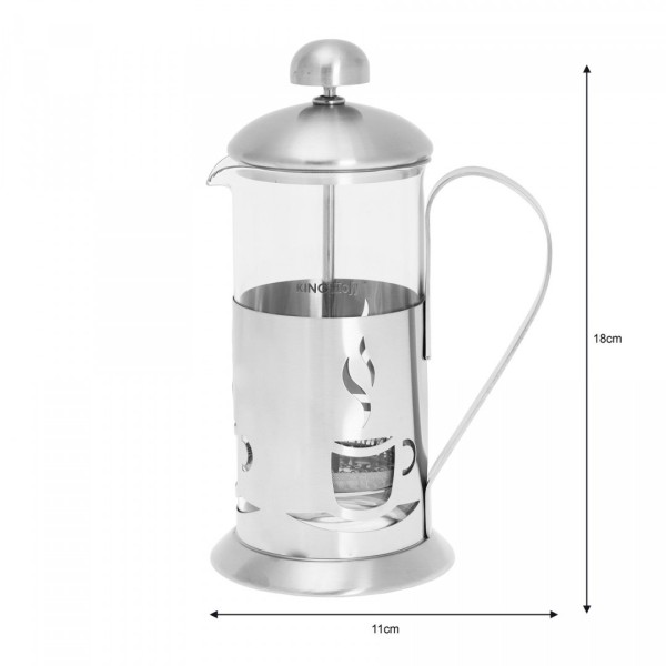 Заварник для чаю Kinghoff KH-4830 French press 350 мл з пресом для комфортного заварювання