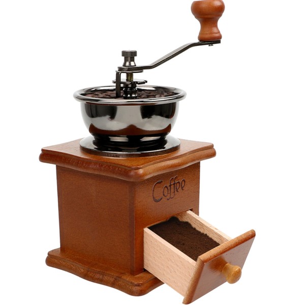 Młynek do mielenia kawy i pieprzu RETOO (drewniany)