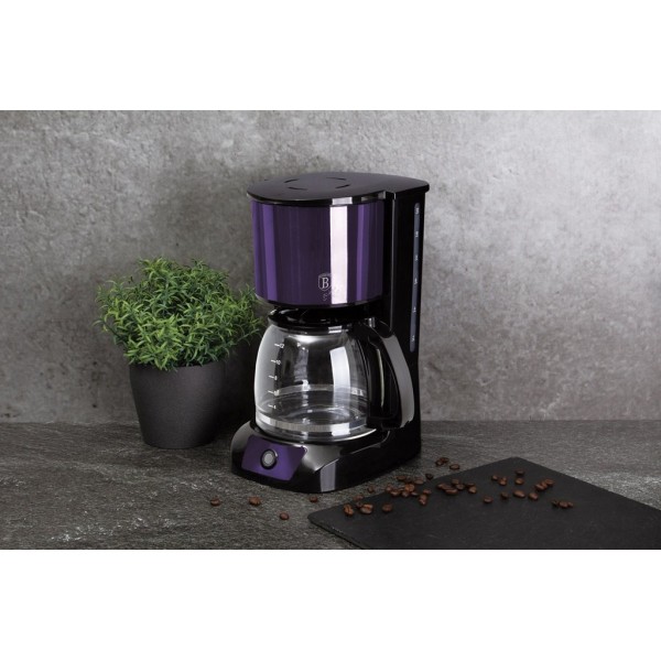 Ekspres do kawy Berlinger Haus Purple Eclipse BH-9161, мийний та переливний застосування для приготування ароматної кави в домашніх умовах
