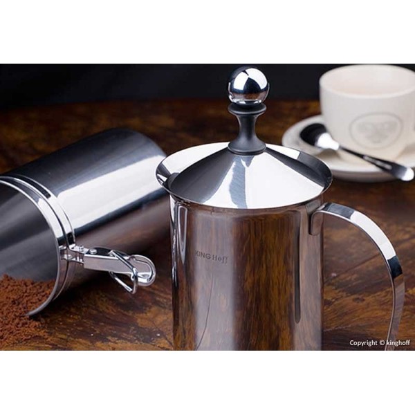 Spieniacz do mleka KiNGHOFF KH-3125 pojemność 400 ml do kawy i herbaty