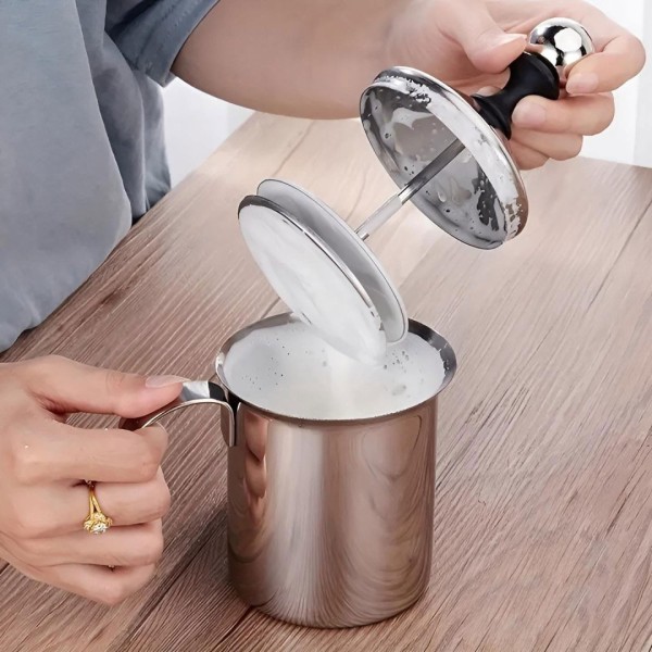 Спінювач для молока Brunbeste BB-2216, 400 мл для кави та чаю