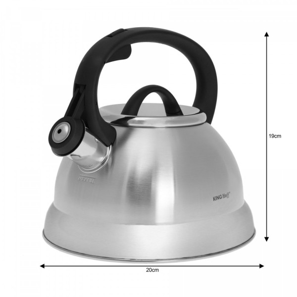 Czajnik do gotowania wody KiNGHOFF KH-3774 stalowy satyna 2,2L