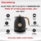 Czajnik elektryczny Klausberg KB-7907 stal nierdzewna 1,7 l z termometrem czarny