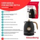 Czajnik elektryczny Klausberg KB-7907 stal nierdzewna 1,7 l z termometrem czarny