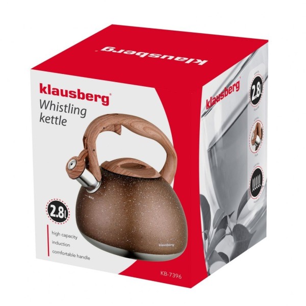 Czajnik stalowy Klausberg KB-7396 Wood Line 2,8L do gotowania wody
