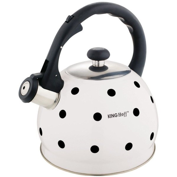 Czajnik emaliowany KiNGHOFF KH-1050 2.0L na kuchenkę w groszki