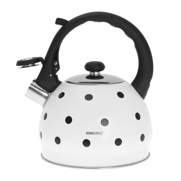Czajnik emaliowany KiNGHOFF KH-1050 2.0L na kuchenkę w groszki