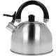 Чайник, Brunbeste, Czajnik stalowy z gwizdkiem na gaz indukcję 2L srebrny satynowy, wyposażenie kuchni —?