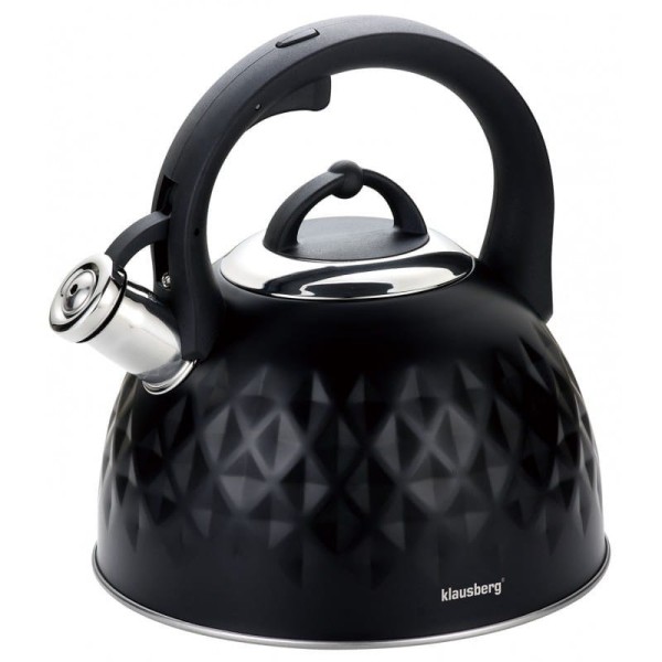 Czajnik stalowy Klausberg Diamond KB-7550 z gwizdkiem 3,0 l do kuchni