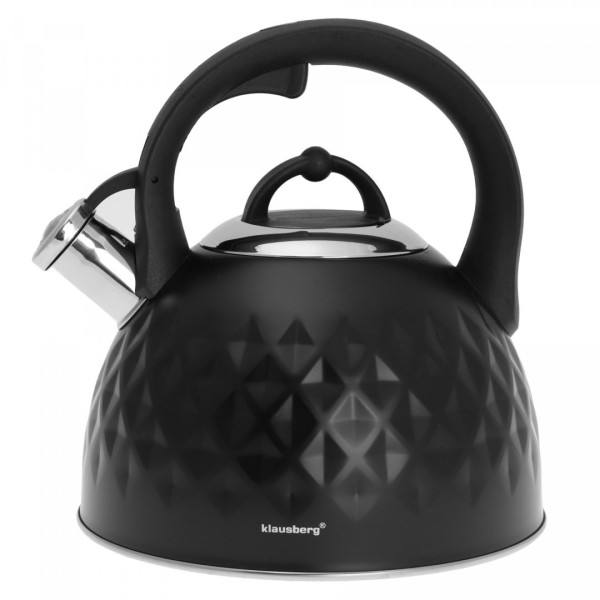 Czajnik stalowy Klausberg Diamond KB-7550 z gwizdkiem 3,0 l do kuchni