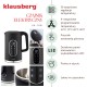 Czajnik elektryczny Klausberg KB-7891 bezprzewodowy 1,7 l z regulacją temperatury czarny