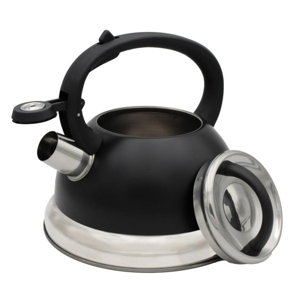 Чайник Сталевий з Гвіздком, BRUNBESTE BB-2273, 2.5 л, індукція/газ, чорний, czajnik  