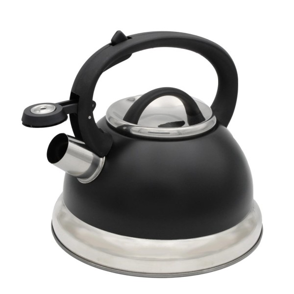 Чайник Сталевий з Гвіздком, BRUNBESTE BB-2273, 2.5 л, індукція/газ, чорний, czajnik  