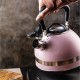 Czajnik stalowy Kinghoff KH-1856 różowy 1,8L na gaz i indukcję do kuchni