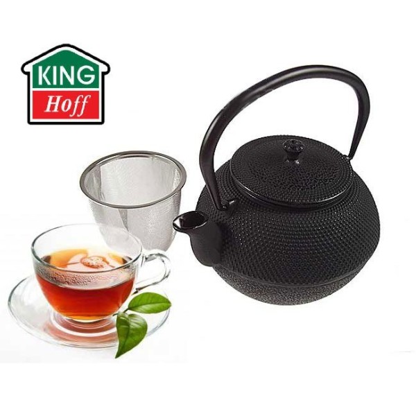 Czajnik żeliwny KiNGHOFF KH-3332 1,2L z zaparzaczem do herbaty