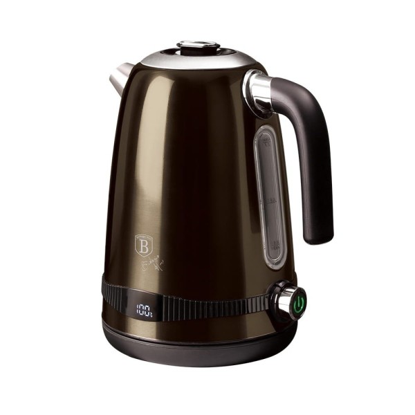 Електричний чайник Berlinger Haus Shiny Black BH-9330, 1.7 л, з регулюванням температури для приготування чаю та кави