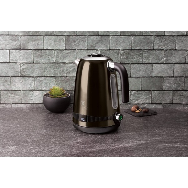 Електричний чайник Berlinger Haus Shiny Black BH-9330, 1.7 л, з регулюванням температури для приготування чаю та кави