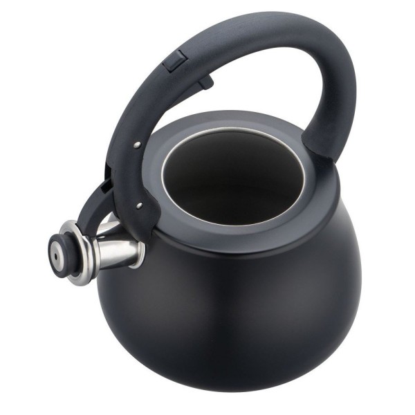 Czajnik stalowy Klausberg KB-7918 czarny matowy 2,8 l na gaz i indukcję