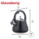 Czajnik stalowy Klausberg KB-7918 czarny matowy 2,8 l na gaz i indukcję