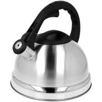 Czajnik BRUNBESTE BB-1309 ze stali z gwizdkiem — na kuchenkę indukcyjną i gaz, 2,7 L