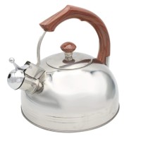 Czajnik stalowy z gwizdkiem, BRUNBESTE BB-2271, 2.5 л, індукція, дерев’яна ручка