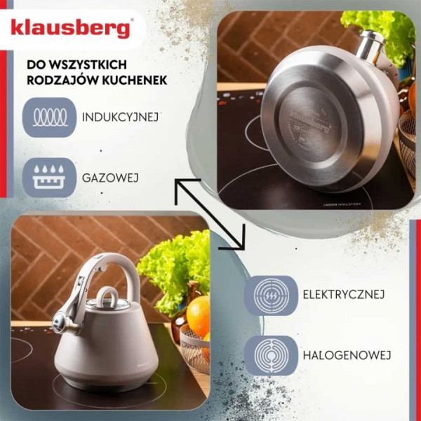 Czajnik ze stali nierdzewnej Klausberg KB-7949 (2,5 l)