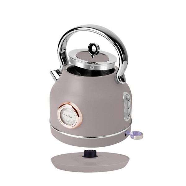 Електричний чайник BerlingerHaus Taupe BH-9514 з термометром для швидкого заварювання чаю