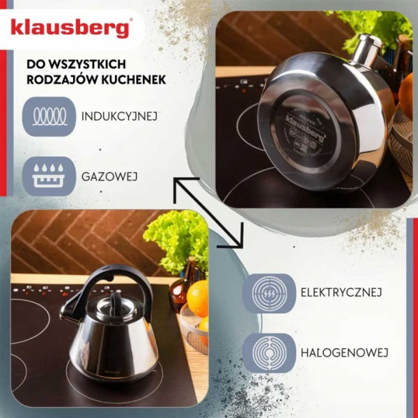 Czajnik ze stali nierdzewnej Klausberg KB-7947 (2,5 l)