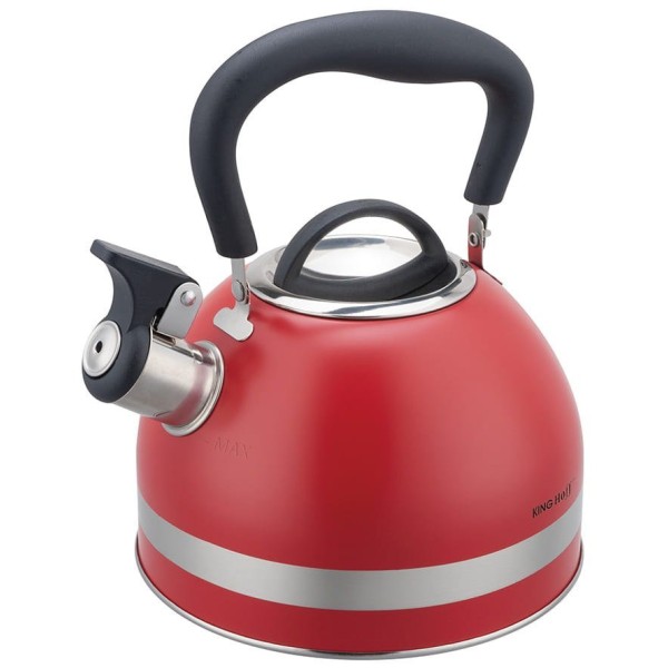 Czajnik stalowy Kinghoff KH-1853 1,8L na indukcję czerwony do kuchni