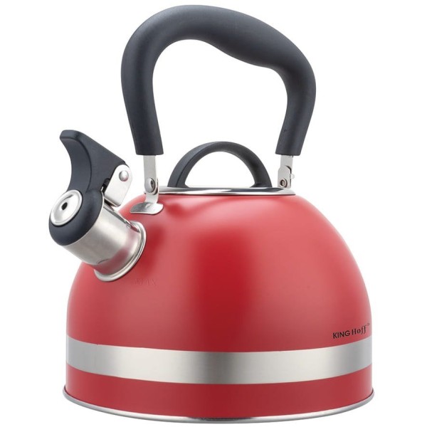 Czajnik stalowy Kinghoff KH-1853 1,8L na indukcję czerwony do kuchni