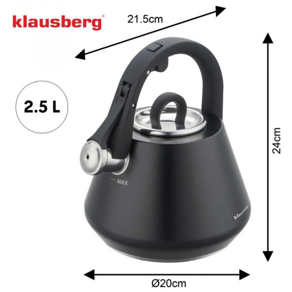 Czajnik ze stali nierdzewnej Klausberg KB-7948 (2,5 l)