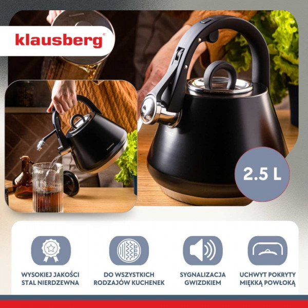 Czajnik ze stali nierdzewnej Klausberg KB-7948 (2,5 l)
