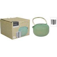 Czajnik żeliwny zielony 1000ml do zaparzania herbaty