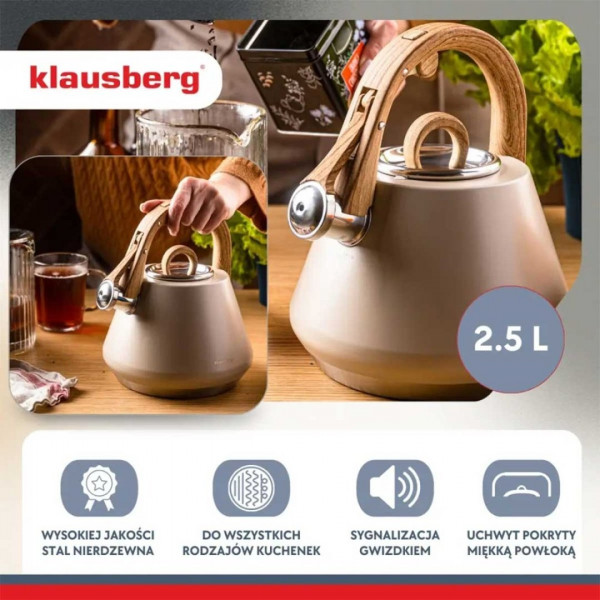 Czajnik stalowy Klausberg KB-7950 (2,5 l)