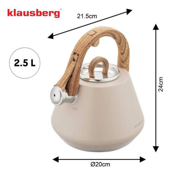 Czajnik stalowy Klausberg KB-7950 (2,5 l)