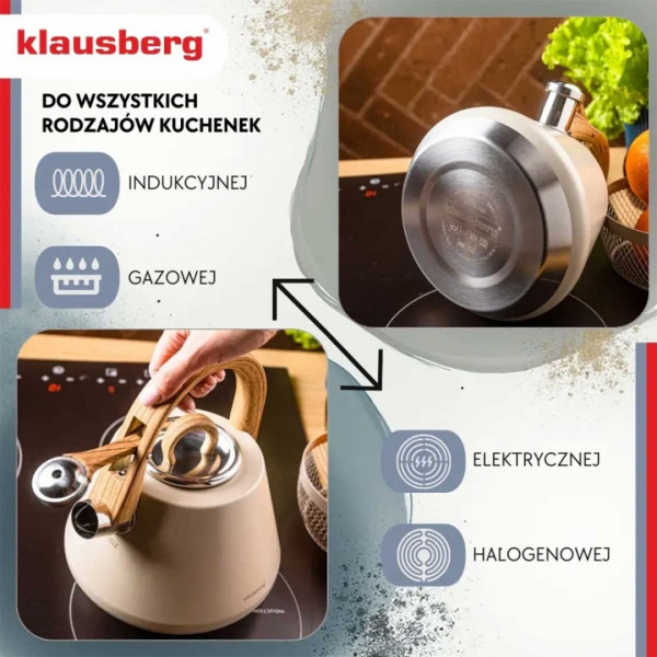 Czajnik stalowy Klausberg KB-7950 (2,5 l)