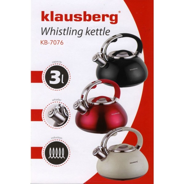 Czajnik lakierowany Klausberg KB-7076 3.0L do gotowania wody