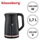 Czajnik elektryczny Klausberg KB-7896 bezprzewodowy 1,7 l z regulacją temperatury czarny do kuchni