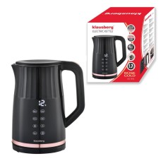 Czajnik elektryczny Klausberg KB-7896 bezprzewodowy 1,7 l z regulacją temperatury czarny do kuchni
