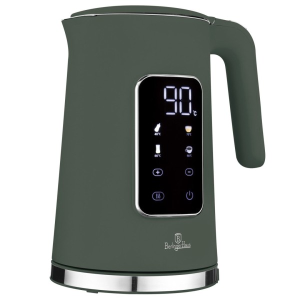 Електричний чайник BerlingerHaus Matte Green Collection BH-9746 для швидкого заварювання чаю та кави