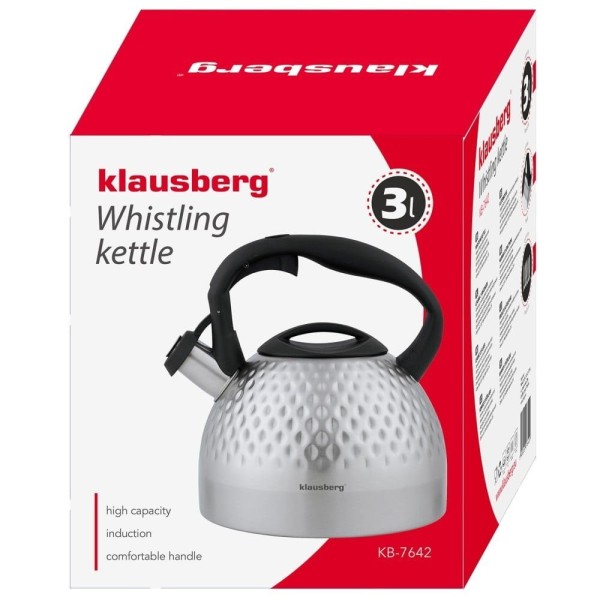 Czajnik stalowy Klausberg KB-7642 3.0L do gotowania wody