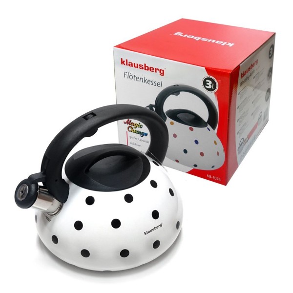 Czajnik stalowy Klausberg KB-7074 Magic Change 3.0L do kuchni i parzenia herbaty