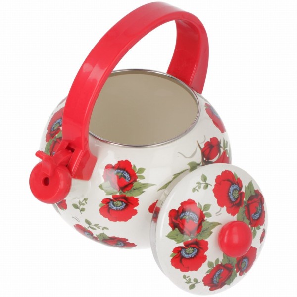 Czajnik emaliowany Brunbeste Poppy BB-2498 2,2L do parzenia herbaty i kawy