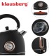 Czajnik elektryczny Klausberg KB-7905 z termometrem stal nierdzewna 1,8 l czarny/rose gold do kawy i herbaty