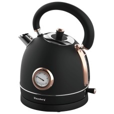 Czajnik elektryczny Klausberg KB-7905 z termometrem stal nierdzewna 1,8 l czarny/rose gold do kawy i herbaty