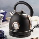 Czajnik elektryczny Klausberg KB-7905 z termometrem stal nierdzewna 1,8 l czarny/rose gold do kawy i herbaty