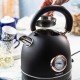 Czajnik elektryczny Klausberg KB-7905 z termometrem stal nierdzewna 1,8 l czarny/rose gold do kawy i herbaty