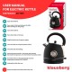Czajnik elektryczny Klausberg KB-7905 z termometrem stal nierdzewna 1,8 l czarny/rose gold do kawy i herbaty