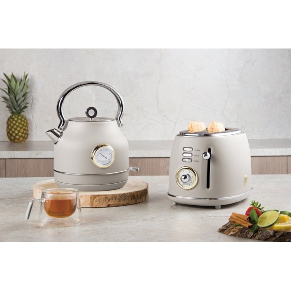 Електричний чайник BerlingerHaus Sahara BH-9515 з термометром для швидкого заварювання чаю та кави