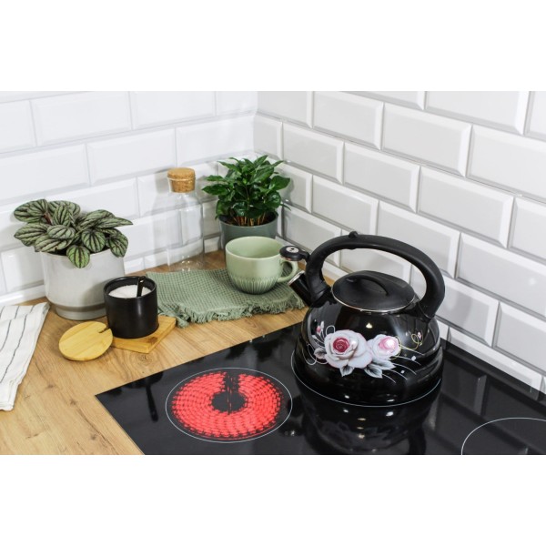 Czajnik emaliowany Brunbeste Black Rose BB-4552 3,0 L do parzenia herbaty i kawy